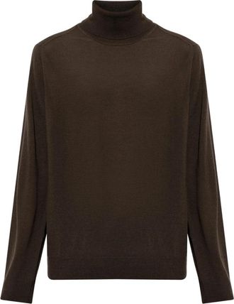 Paul Smith Wol Trui Met Geborduurd Logo - Heren - Coltruien - Bruin - S - Wol - Truien & Vesten