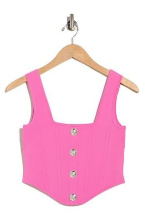 L'agence Saga Square Neck Tank in Rose Violet/nickel at Nordstrom Rack, Size Xx-Small