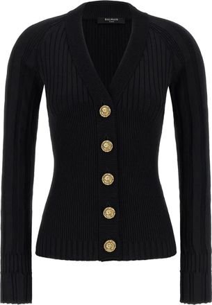 Balmain Cardigan con bottoni - Nero