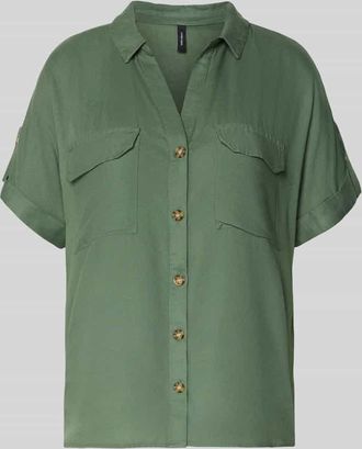 Vero Moda Regular Fit Hemdbluse aus reiner Viskose Modell BUMPY in Gruen, Gr&ouml;&szlig;e XL