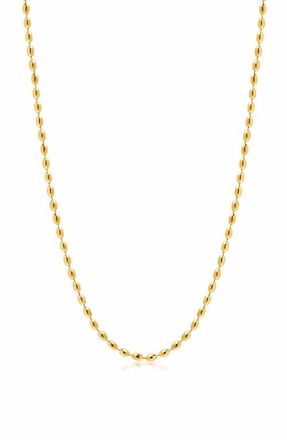 Nialaya Gold Beaded Chain Necklace in None at Nordstrom