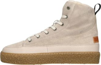 Shabbies Amsterdam Chewy Lily Enkellaars - Dames - Sneakers - Beige - 42 EU - Wol - Schoenen
