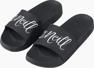 O'Neill Womens ONeill Womens Script Slides - Black - Size: 7/8 uk
