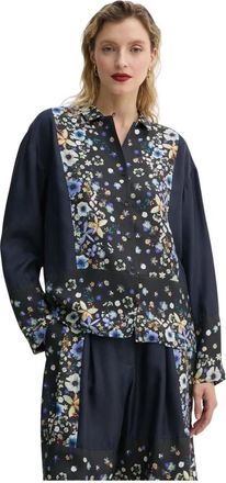 Munthe Faiza Shirt - Dames - Blouses - Blauw - XS - Overhemden
