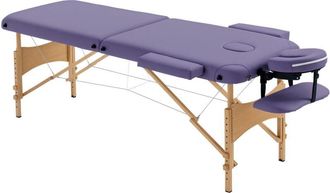 HOMCOM Camilla De Masaje Camilla Plegable Con Altura Ajustable 67-92 Cm Para Uso Profesional De Belleza Acupuntura Y Fisioterapia 210x81 Cm
