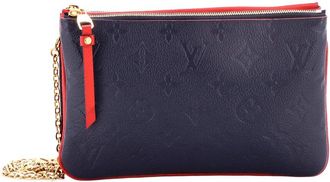 Louis Vuitton Double Zip Pochette Monogram Empreinte (Authentic Pre-Loved)
