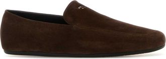 Prada Mens Suede Loafer Brown Calf