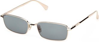 Max Mara MM0199 32N Womens Sunglasses Gold Size 55