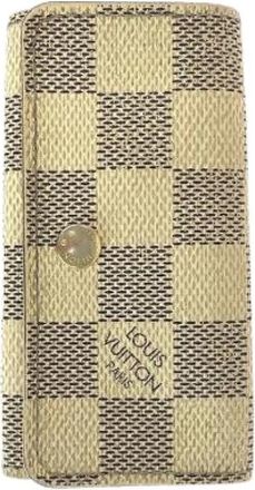 Louis Vuitton Pre-owned Accessories, female, Beige, Size: ONE SIZE Pre-owned Canvas Key Holder