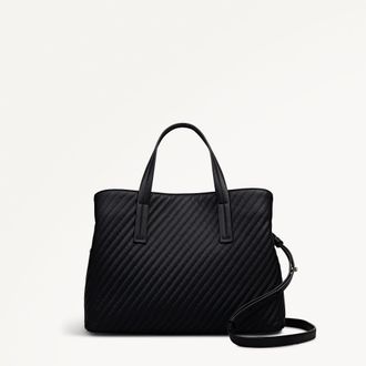 Radley London Black Medium Ziptop Grab Bag Dukes Place SS26 Radley London