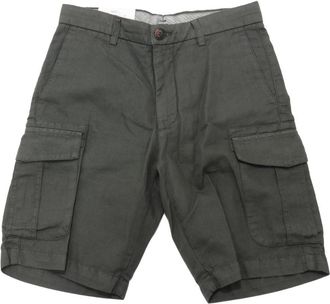 Eleventy Cargo Shorts - Heren - Korte Broeken - Groen - W30 - Katoen - Korte Broeken