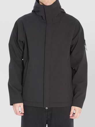 Stone Island parka with drawstring hem and hood