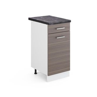 Vicco Mueble Bajo De Cocina R-line, Gris, 40 Cm, Et Antracita