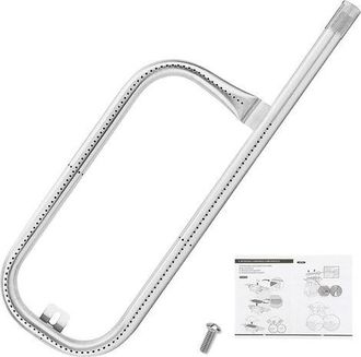 OEM Tubo Quemador De 43 Cm Para Weber Serie Q100 (q100, Q120, Q1000, Q1200), Pieza De Repuesto Weber Bbq 41657, Quemador De Tubo De Acero Inoxidable 304, 