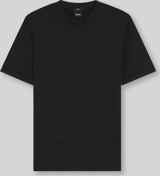 HUGO BOSS Slim Fit T-Shirt aus reiner Baumwolle Modell H-TESSLER 238 in Black, Gr&ouml;&szlig;e XXXL