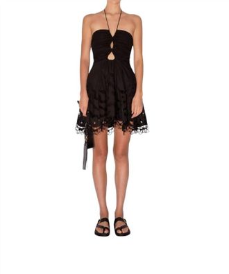 Magali Pascal Luna Mini Dress In Black