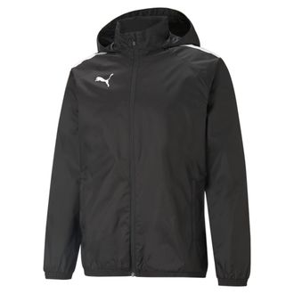 Puma Mens TeamLIGA All Weather Jacket, Black/Black, x-Large