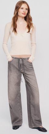 Anthropologie DL1961 Sienna Aura Low-Slung Wide-Leg Relaxed Jeans