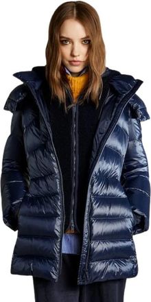 Fay Down Jacket - Dames - Gewatteerde jassen - Blauw - S - Leer - Jassen