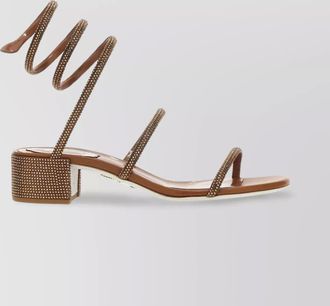 Rene Caovilla satin cleo sandals