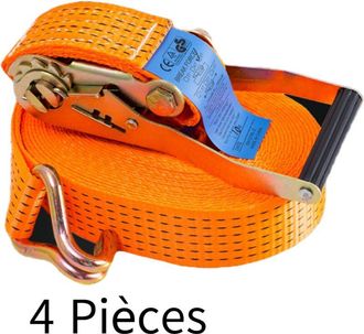 OEM Correa De Amarre Con Trinquete De 6 M, 2000 Kg, 35 Mm, Paquete De 4, Correas De Amarre Con Gancho De Seguridad Para Remolque De Motocicleta, Quad, Cam