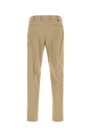 Pantaloni Torino Mens Beige Stretch Cotton Pant Y045 Exterior: Elastane Pantaloni