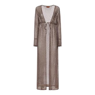 Missoni Maxi Dresses, female, Brown, Size: S Maxi Dresses