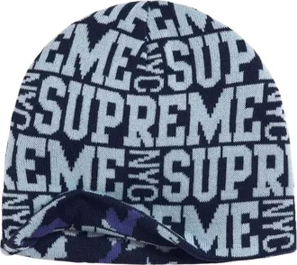 SUPREME FW26 Reversible Camo Beanie Navy SUP-FW26-1073-NVY