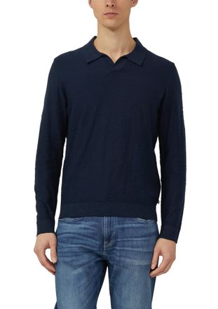 s.Oliver Strickpullover S.OLIVER, Herren, Gr. XXL, navy, Strick, Obermaterial: 100% Baumwolle, unifarben, normal h&uuml;ftbedeckend, Rundhals, B&uuml;ndchen, Pullover St