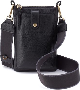 Hobo Cass Leather Phone Crossbody Bag in Black at Nordstrom