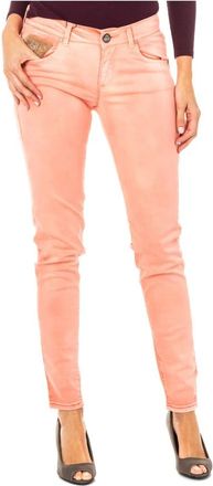 La Martina Moderne Skinny Elastische Broek - Dames - Skinny Jeans - Oranje - W30 - Jeans