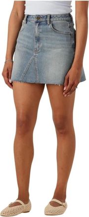 Abrand Rokken, Dames, Blauw, W30, Denim, Dames Rokken A Line Skirt Gisele