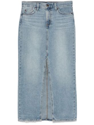 Levi's Ankle Column maxi skirt - women - Cotton - 23 - Blue