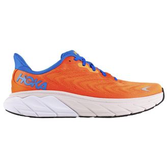 Hoka One One Hoka Arahi 6 Textile Mens Low Top Trainers - Vibrant Orange Coastal Sky - Size:UK 10.5