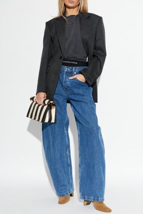 Alexander Wang Wide-leg Jeans, Womens, Blue