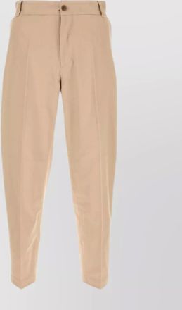 Maison Kitsun&eacute; cotton straight-leg trousers
