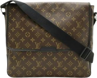 Louis Vuitton Pre-owned Cross Body Bags, female, Brown, Size: ONE SIZE Pre-owned Vintage Canvas Cross Body Bag