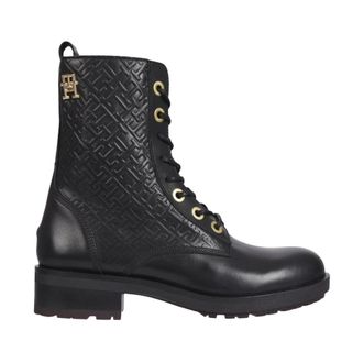 Tommy Hilfiger Dames, Schoenen, Zwart, Maat: 36 EU Leer