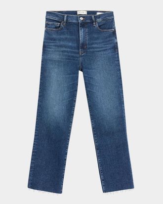 Frame Denim Le Sleek High-Rise Straight Jeans
