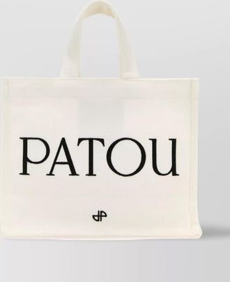 Patou canvas small tote bag