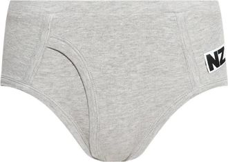 Natasha Zinko Slip met logopatch - Grijs