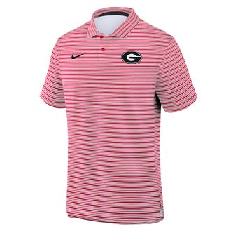 Nike Georgia Primetime Nike Mens Dri-FIT College Polo in Red | 00HT090KGBN-FXT