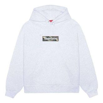 SUPREME FW23 Box Logo Hooded Sweatshirt Ash Grey 166928
