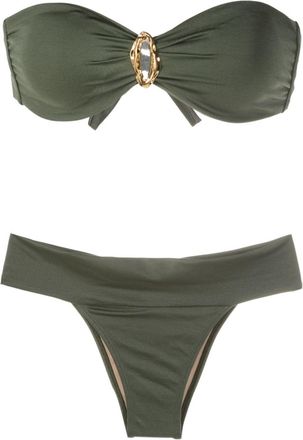 Brigitte strapless mid-rise bikini - women - Polyamide/Spandex/Elastane - GG - Green
