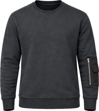 Ten c Crew Neck Sweatshirt - Heren - Sweatshirts - Grijs - M - Katoen - Hoodies & sweatvesten
