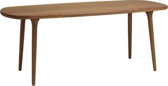 Macabane Mesa de jard&iacute;n de madera de Ang&eacute;lica aceitada 200x90 cm