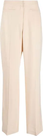 Calvin Klein straight-leg cut trousers - women - Viscose/Polyester - 2 - Neutrals