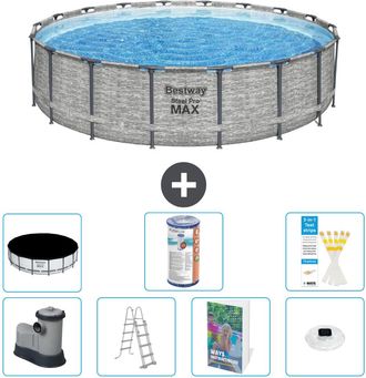 Bestway Piscina Bestway Steel Pro Max Redonda - 549x122 Cm - 8-piezas S622