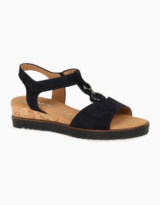 Gabor Womens Rookie Womens Sandal - Dk Blue Sde Kork - Size: 2.5