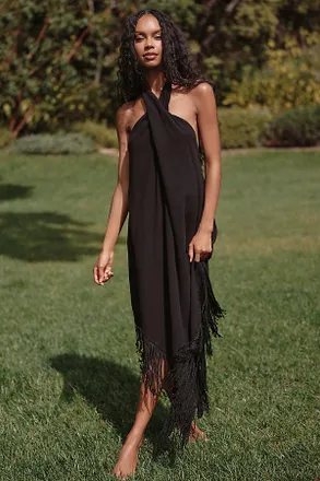 PQ Swim Kate Fringe Cover-Up Midi Dress